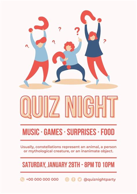 free quiz night poster template|1.6K+ Free Trivia Night Poster Templates .